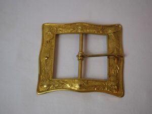 Brass Thistle Buckle for 4 inch Belt